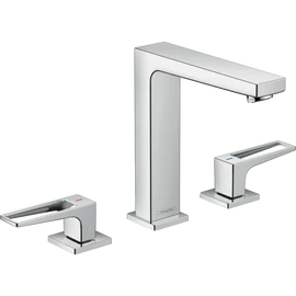 Hansgrohe Metropol 3-lyukú csaptelep 160 loop fogantyúval, push-open lefolyóval 74515000 Hansgrohe Metropol 3-lyukú csaptelep 160 loop fogantyúval, push-open lefolyóval 74515000