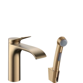 Hansgrohe Vivenis Egykaros mosdócsaptelep bidé kézizuhannyal és 160 cm-es zuhanytömlővel Szálcsiszolt Bronz 75210140 Hansgrohe Vivenis Egykaros mosdócsaptelep bidé kézizuhannyal és 160 cm-es zuhanytömlővel Szálcsiszolt Bronz 75210140