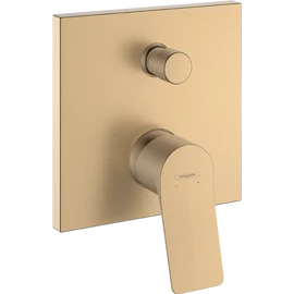 Hansgrohe Vivenis Egykaro kádcsaptelep falsík alatti szereléshez, beépített biztonsági kombinációval EN1717 Szálcsiszolt Bronz 75416140