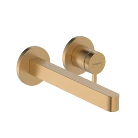 Hansgrohe Finoris Egykaros mosdócsaptelep falsík alatti szereléshez, 22,8 cm-es kifolyóval szálcsiszolt bronz 76050140 Hansgrohe Finoris Egykaros mosdócsaptelep falsík alatti szereléshez, 22,8 cm-es kifolyóval szálcsiszolt bronz 76050140