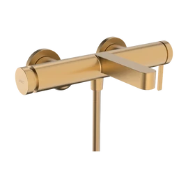 Hansgrohe Finoris Egykaros kádcsaptelep falsíkon kívüli szereléshez, Szálcsiszolt Bronz 76420140 Hansgrohe Finoris Egykaros kádcsaptelep falsíkon kívüli szereléshez, Szálcsiszolt Bronz 76420140