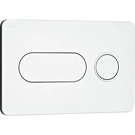 JIKA MODUL PL 8 kettős nyomólap, matt króm, fényes gyűrűvel H8936460070001