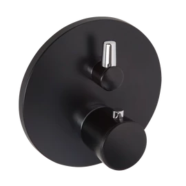 KLUDI Balance falsík alatti termosztátos kád/zuhanycsap, mattfekete/króm 528308775 KLUDI Balance falsík alatti termosztátos kád/zuhanycsap, mattfekete/króm 528308775