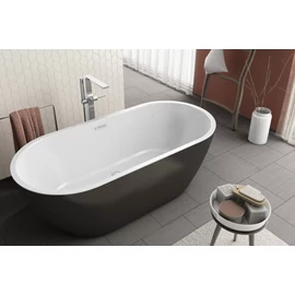 Kolpa San Dalia-FS 170x80 Fekete/Fehér akril szabadon álló fürdőkád 561760 Kolpa San Dalia-FS 170x80 Fekete/Fehér akril szabadon álló fürdőkád 561760