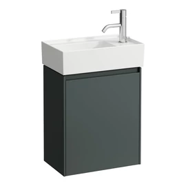 LAUFEN LANI Alsószekrény, 1 ajtóval, ajtózsanér jobb oldalon, H815334, H815335 mosdókhoz, Traffic Szürke H4039021122661