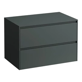 LAUFEN LANI Fiókos elem, 80 cm, 2 fiókkal, kivágás nélkül, Traffic Szürke H4043101122661