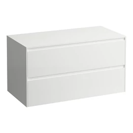 LAUFEN LANI Fiókos elem, 100 cm, 2 fiókkal, kivágás nélkül, Matt Fehér H4043201122601