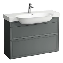 LAUFEN THE NEW CLASSIC Alsószekrény a H813857 mosdóhoz, 2 fiókkal, Traffic Szürke H4060920856271