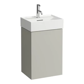 LAUFEN Kartell LAUFEN Alsószekrény a H815330 mosdóhoz, 1 ajtóval, zsanér a bal oldalon, Kavics Szürke H4075030336411