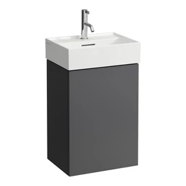 LAUFEN Kartell LAUFEN Alsószekrény a H815330 mosdóhoz, 1 ajtóval, zsanér a bal oldalon, Pala Szürke H4075030336421