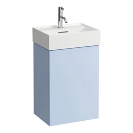 LAUFEN Kartell LAUFEN Alsószekrény a H815330 mosdóhoz, 1 ajtóval, zsanér a bal oldalon, Szürkéskék H4075030336451