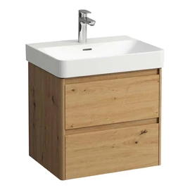 LAUFEN BASE 2.0 Alsószekrény, 2 fiók, PRO S H810963 / PRO X 810863 mosdóhoz, Vad Tölgy H4112721082671