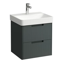 LAUFEN JUNA Alsószekrény, 2 fiók, PRO S H810962 / PRO X 810862 mosdóhoz, Szürke H4114621092661