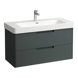 LAUFEN JUNA Alsószekrény, 2 fiók, PRO S H813966 / PRO X 810869 mosdóhoz, Szürke H4115321092661