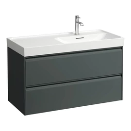 LAUFEN MEDA Alsószekrény 98,5 × 45 × 51,5 cm, 2 fiók, H817117 mosdóhoz, Szürke H4217420112661 LAUFEN MEDA Alsószekrény 98,5 × 45 × 51,5 cm, 2 fiók, H817117 mosdóhoz, Szürke H4217420112661