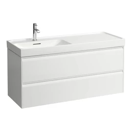 LAUFEN MEDA Alsószekrény 118 × 45 × 51,5 cm, 2 fiók, H817110 mosdóhoz, Matt Fehér H4217720112601