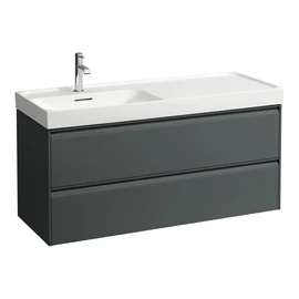 LAUFEN MEDA Alsószekrény 118 × 45 × 51,5 cm, 2 fiók, H817110 mosdóhoz, Szürke H4217720112661