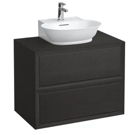 LAUFEN THE NEW CLASSIC Fiók elem 800, 2 fiók, 816852 kézmosóhoz, Feketedett tölgy 80X60X45.5 - H4060140856281