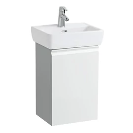 LAUFEN PRO Alsószekrény, 1 üvegpolccal, 811951 tip. mosdóhoz, jobbos ajtó zsanér, Fehér 38X58X31 - H4830120954631