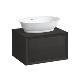 LAUFEN THE NEW CLASSIC Fiók elem 600, 1 fiók, kivágással középen, 812852, 812853 mosdótálakhoz, Feketedett tölgy 57.5X34.5X45.5 - H4060010856281 LAUFEN THE NEW CLASSIC Fiók elem 600, 1 fiók, kivágással középen, 812852, 812853 mosdótálakhoz, Feketedett tölgy 57.5X34.5X45.5 - H4060010856281
