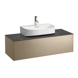 LAUFEN SONAR Fiók elem, 1 fiók, 816341, 816342 mosdókhoz, kivágással középen, Arany és Nero Marquina 117.5X34X45.5 - H4054510341401 LAUFEN SONAR Fiók elem, 1 fiók, 816341, 816342 mosdókhoz, kivágással középen, Arany és Nero Marquina 117.5X34X45.5 - H4054510341401