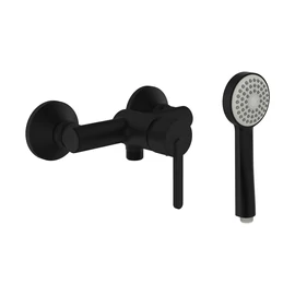 LAUFEN LUA Falra szerelt egykaros zuhany csaptelep, 150 mm-es rögzítési távolsággal, 1600 mm-es flexibilis zuhanytömlővel és 1 funkciós 80 mm-es kézizuhannyal, PVD matt titán fekete H3310810811311 LAUFEN LUA Falra szerelt egykaros zuhany csaptelep, 150 mm-es rögzítési távolsággal, 1600 mm-es flexibilis zuhanytömlővel és 1 funkciós 80 mm-es kézizuhannyal, PVD matt titán fekete H3310810811311