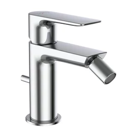 LAUFEN CITYPLUS Egykaros bidé csaptelep, fix kifolyóval 108 mm, húzórudas lefolyószeleppel, Króm HF505310100000