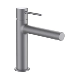 LAUFEN Twinplus slim Mosdó csaptelep, 140 mm kiállású fix kifolyóval, húzórudas lefolyószelep nélkül, PVD szálhúzott rozsdamentes acél HF505404423000 LAUFEN Twinplus slim Mosdó csaptelep, 140 mm kiállású fix kifolyóval, húzórudas lefolyószelep nélkül, PVD szálhúzott rozsdamentes acél HF505404423000