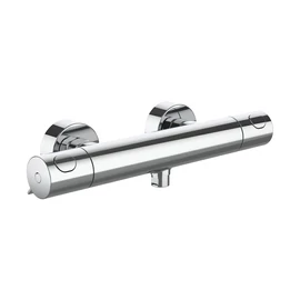 LAUFEN Showertronic Falra szerelt termosztátos zuhany csaptelep, 150 mm-es rögzítési távolsággal, tartozékok nélkül, króm HF506551100630 LAUFEN Showertronic Falra szerelt termosztátos zuhany csaptelep, 150 mm-es rögzítési távolsággal, tartozékok nélkül, króm HF506551100630