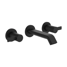 LAUFEN MEDA Két karos, falba épített mosdó csaptelep, Matt Titán Fekete HF506624428000 LAUFEN MEDA Két karos, falba épített mosdó csaptelep, Matt Titán Fekete HF506624428000