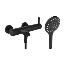 LAUFEN MEDA Komplett egykaros kád csaptelep - SimiFlex zuhanytömlővel + kézi zuhanyozóval , Matt Titán Fekete HF506660428600 LAUFEN MEDA Komplett egykaros kád csaptelep - SimiFlex zuhanytömlővel + kézi zuhanyozóval , Matt Titán Fekete HF506660428600