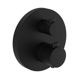 LAUFEN MEDA Falbaépített 2 gombos termosztátos zuhany csaptelep falon kívüli része, Matt Titán Fekete HF506676428000 LAUFEN MEDA Falbaépített 2 gombos termosztátos zuhany csaptelep falon kívüli része, Matt Titán Fekete HF506676428000