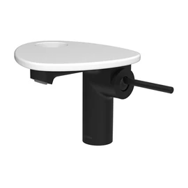 LAUFEN ADA Egykaros mosdó csaptelep, tálcalyukkal, Fekete/Matt Fehér HF506702512000