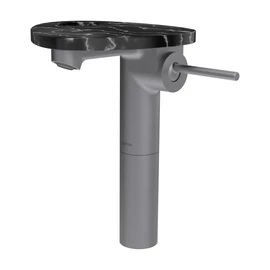 LAUFEN ADA Magasított egykaros mosdó csaptelep, tálca lyukkal, Rozsdamentes Acél/Márvány Fekete HF506714506000 LAUFEN ADA Magasított egykaros mosdó csaptelep, tálca lyukkal, Rozsdamentes Acél/Márvány Fekete HF506714506000