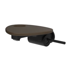 LAUFEN ADA Fali mosdó csaptelep, 1-pontos Simiboxhoz, tálca lyukkal, Fekete/Matt Kávé HF506726514000