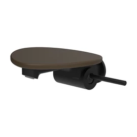 LAUFEN ADA Fali mosdó csaptelep, 1-pontos Simiboxhoz, tálca lyuk nélkül, Fekete/Matt Kávé HF506726514060