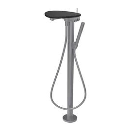 LAUFEN ADA Szabadon álló kád csaptelep, kiegészítőkkel, tálca lyuk nélkül, Rozsdamentes Acél/Matt Fekete HF506781503060 LAUFEN ADA Szabadon álló kád csaptelep, kiegészítőkkel, tálca lyuk nélkül, Rozsdamentes Acél/Matt Fekete HF506781503060