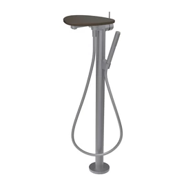 LAUFEN ADA Szabadon álló kád csaptelep, kiegészítőkkel, tálca lyuk nélkül, Rozsdamentes Acél/Matt Kávé HF506781504060 LAUFEN ADA Szabadon álló kád csaptelep, kiegészítőkkel, tálca lyuk nélkül, Rozsdamentes Acél/Matt Kávé HF506781504060