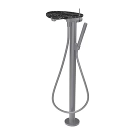 LAUFEN ADA Szabadon álló kád csaptelep, kiegészítőkkel, tálca lyuk nélkül, Rozsdamentes Acél/Márvány Fekete HF506781506060 LAUFEN ADA Szabadon álló kád csaptelep, kiegészítőkkel, tálca lyuk nélkül, Rozsdamentes Acél/Márvány Fekete HF506781506060