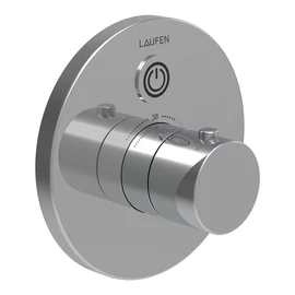 LAUFEN Showertronic Fali panel elektronikus, termosztátos falba építhető csaptelephez, önzáródó, higiéniai öblítéssel, Bluetooth-adapterrel, hálózati működésű, termikus fertőtlenítővel, króm HF707031100000 LAUFEN Showertronic Fali panel elektronikus, termosztátos falba építhető csaptelephez, önzáródó, higiéniai öblítéssel, Bluetooth-adapterrel, hálózati működésű, termikus fertőtlenítővel, króm HF707031100000