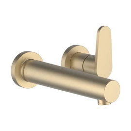 LAUFEN THE NEW CLASSIC Egykaros, falba épített mosdó csaptelep falon kívüli része, 180 mm kiállású fix kifolyóval, 2-pontos Simiboxhoz, PVD halvány arany matt HF900522462000