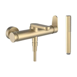 LAUFEN THE NEW CLASSIC Falra szerelt egykaros kád csaptelep, zuhanyváltóval, tartozékokkal, PVD halvány arany matt HF900560462600 LAUFEN THE NEW CLASSIC Falra szerelt egykaros kád csaptelep, zuhanyváltóval, tartozékokkal, PVD halvány arany matt HF900560462600