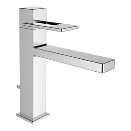LAUFEN Quadriga Egykaros mosdó csaptelep, rögzített 140 mm kifolyócsővel húzórudas lefolyószeleppel, króm HF901103100000