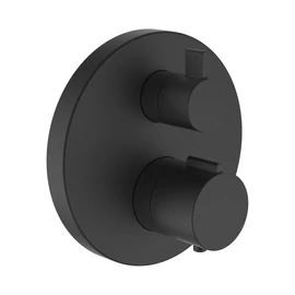 LAUFEN TWINPLUS Falba épített termosztátos zuhany csaptelep falon kívüli része, PVD matt titán fekete HF905474428000 LAUFEN TWINPLUS Falba épített termosztátos zuhany csaptelep falon kívüli része, PVD matt titán fekete HF905474428000