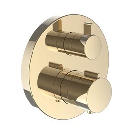 LAUFEN TWINPLUS Falba épített termosztátos zuhany csaptelep falon kívüli része, 1-utas szabályzóval, Simibox Standard és Simibox Light-hoz, PVD arany polírozott HF905474463000 LAUFEN TWINPLUS Falba épített termosztátos zuhany csaptelep falon kívüli része, 1-utas szabályzóval, Simibox Standard és Simibox Light-hoz, PVD arany polírozott HF905474463000