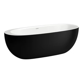 LAUFEN ILBAGNOALESSI Szabadon álló fürdőkád, Sentec solid surface anyagból, integrált túlfolyóval 185x80 cm Fekete/Fehér H2209720650001 LAUFEN ILBAGNOALESSI Szabadon álló fürdőkád, Sentec solid surface anyagból, integrált túlfolyóval 185x80 cm Fekete/Fehér H2209720650001