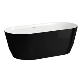 LAUFEN LAUFEN PRO Szabadon álló fürdőkád, Marbond kompozit anyagból 165x75 cm Fényes fekete/Fehér H2399520640001 LAUFEN LAUFEN PRO Szabadon álló fürdőkád, Marbond kompozit anyagból 165x75 cm Fényes fekete/Fehér H2399520640001