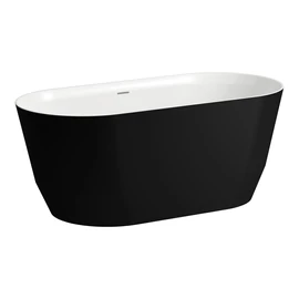 LAUFEN LAUFEN PRO Szabadon álló fürdőkád, Marbond kompozit anyagból 150x70 cm Matt fekete/Fehér H2439520680001 LAUFEN LAUFEN PRO Szabadon álló fürdőkád, Marbond kompozit anyagból 150x70 cm Matt fekete/Fehér H2439520680001