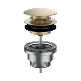 LAUFEN SANITARY ACCESSORIES Click-Clack lefolyószelep, PVD matt arany, egy csaplyuk, középen, Matt arany H3709890831041 LAUFEN SANITARY ACCESSORIES Click-Clack lefolyószelep, PVD matt arany, egy csaplyuk, középen, Matt arany H3709890831041
