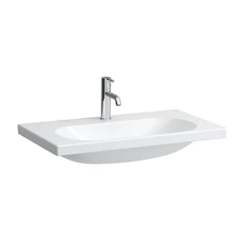 LAUFEN LUA Mosdó, egy csaplyukkal, túlfolyónyílás nélkül, túlfolyócsatorna nyílása nélkül a lefolyószelepben, Fehér H8100870001561